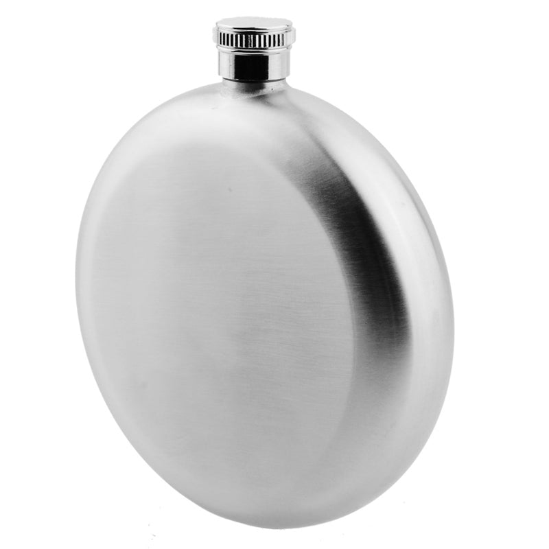 5oz Mirror Glossy Jug 201Stainless Steel Round Whiskey Flask Portable Alcohol Hip Flask Wine Bottle