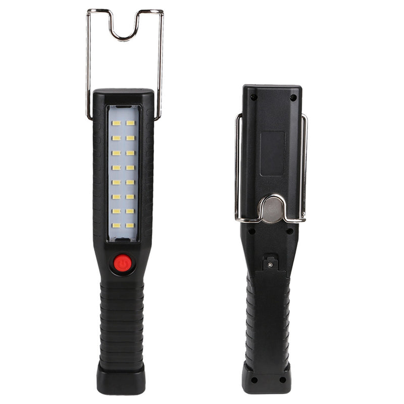 USB Rechargeable 16 LED Work Light Magnetic Hanging Inspection Lamp Flashlight Hook Camping Lamp Torch
