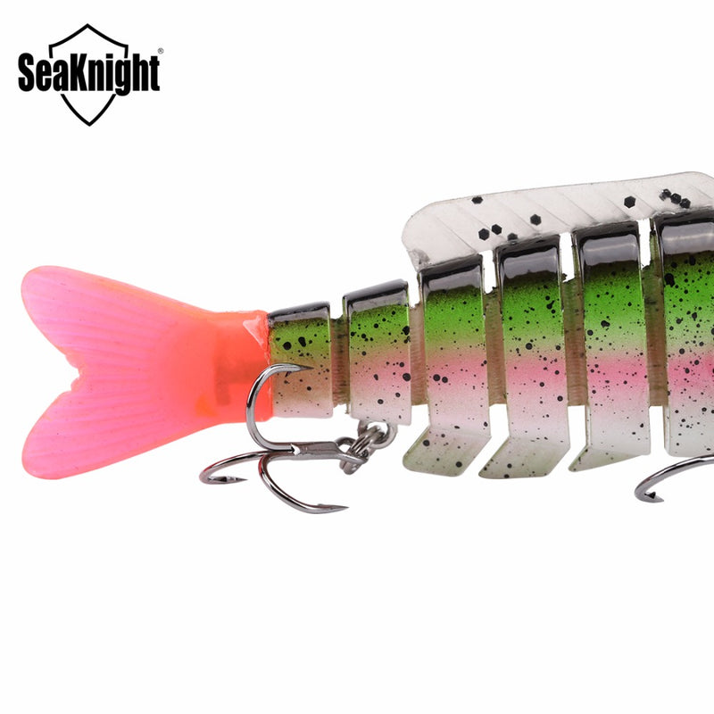 SeaKnight SK001 1PCS Hard Fishing Lure 80MM 19G Sinking Swimbait 7 Sections Jointed Bait