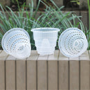 5/6/7 Inch PP Plastic Clear Flower Pot Orchid Planter Container Mesh Pot Home Decorations