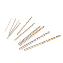 Drillpro Aluminum Hand Drill With 0.6-3.0mm Keyless Chuck and 10pcs 0.8-3.0mm Twist Drill Bits