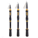 LEO 28004 1.8M 2.1M 2.4M Carbon Fiber Telescopic Mini Fishing Rod Spinning Travel Sea Fishing Pole