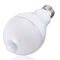 E27 B22 12W SMD5730 24LEDs Infrared Motion Sensor + Light Control Induction Light Bulb AC85-265V