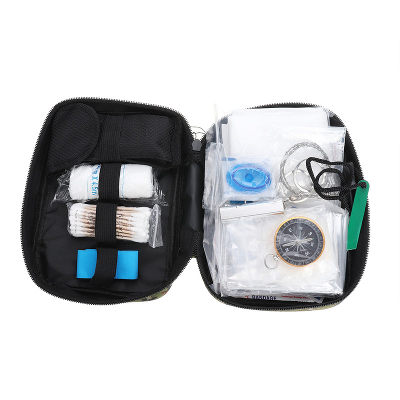 82Pcs IN 1 Outdoor SOS Emergency Survival Kit Bag First Aid Kit For Home Office Camping Hiking Travelling