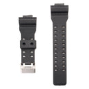 Replacement 16mm Rubber Black Watch Band for CASIO GA-100 G-Shock GA-120/300 With Buckle Repair Tool