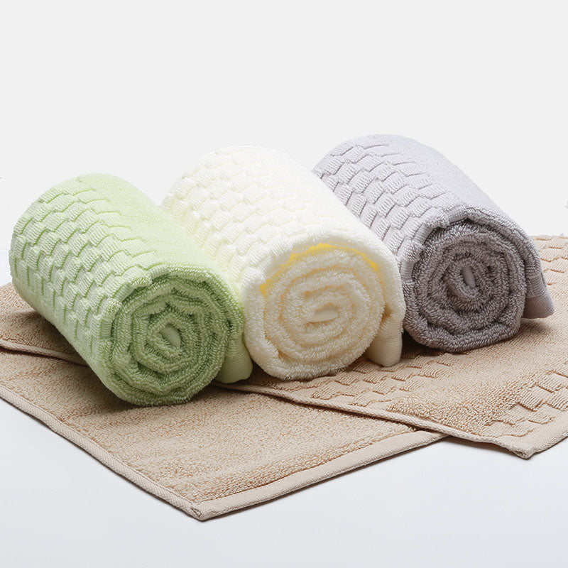 KCASA KC-BR226 Pure Thicken Super Absorbent Towel 100% Cotton Hand Beach Towels Pattern