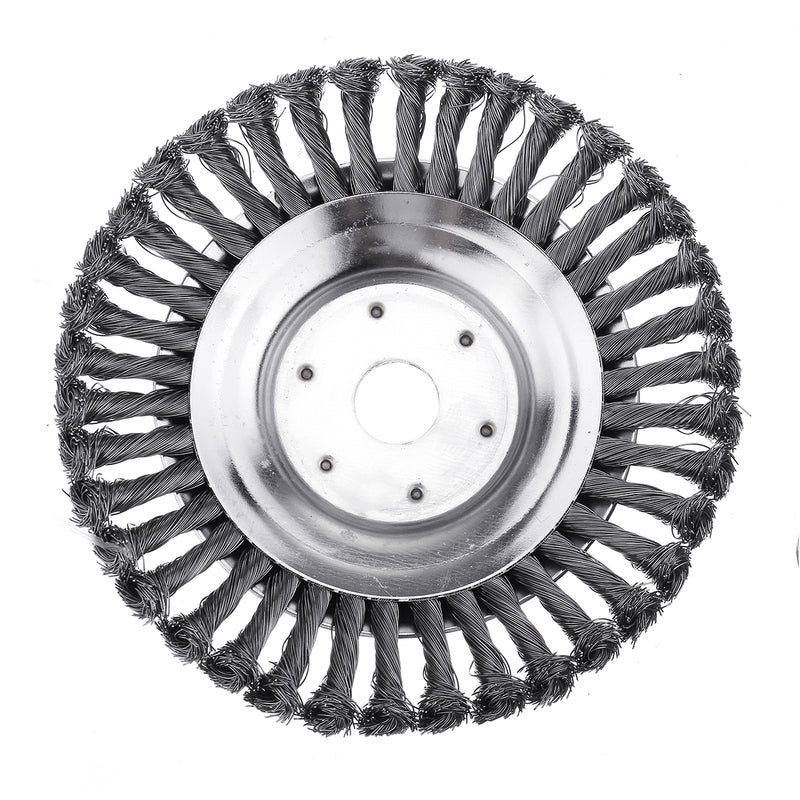 20cm Weed Trimmer Head Lawn Mower Sharpener 8 Inch Grass Weeder Lawnmower Steel Brush Head