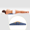 Lumbar Support Wedge Memory Pillow Bed Cushion Sleeping Leg Pad Pain Relief