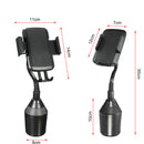 Universal Car Phone Holder Adjustable 360 Degree Rotatable With Flexible Goose Neck