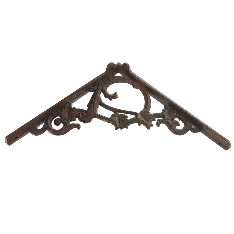2323.52cm Wall Shelf Mount Bracket Cast Iron Support Mounted Supporter Home Garden Rusty