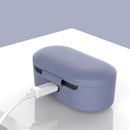 QCY T1S QS2 T2C Earphone Storage Bag Soft Silicone Shockproof Earphone Charging Box Cover Case with Metal Hook