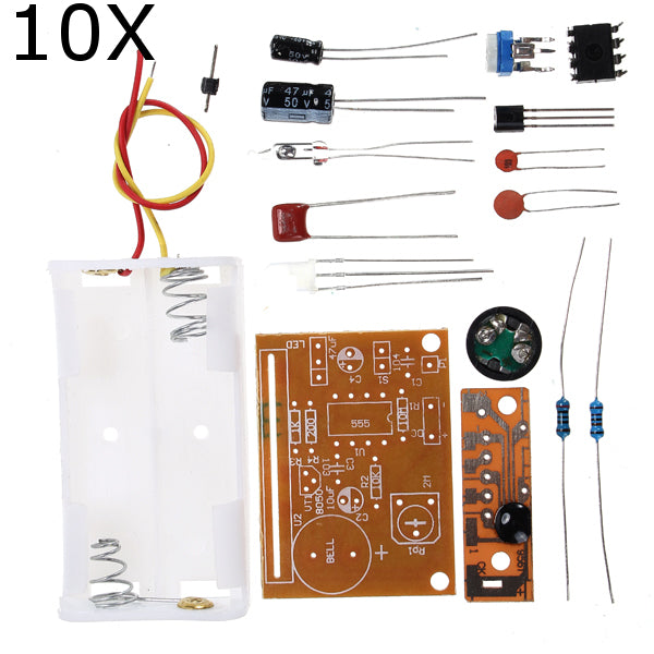 10Pcs DIY Touch Vibration Alarm Kit Electronic Training Teaching
