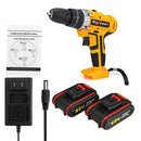 Raitool 48VF Cordless Electric Impact Drill Rechargeable 3/8 inch Drill Screwdriver W/ 1 or 2 Li-ion Battery