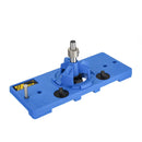 35mm Blue Cup Style Round Hinge Jig Drill Guide Cabinet Door Hole Locator for Woodworking