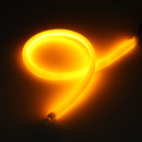 2PCS 60cm Switchback LED Strip Light Headlight DRL Turn Signal Guide Lamp Dual Color