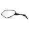 8mm/10mm Motorcycle Mirrors Scooter E-Bike Rearview Mirror Orthodontic Positive With Carbon Fiber Shell