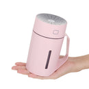 USB Battery Portable Mini 7 Color LED Air Humidifier Diffuser 2 Gear Wired Wireless Night Light Humidifier