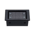 DC 300V 50A Digital Voltmeter Ammeter DC VOLT AMP Tester Gauge With Red and Green Led No Shunt With Back Cover 0.39 "LED