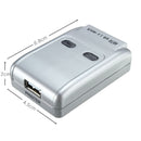 2 Port Usb 2.0 Auto Printer Sharing Switch HUB Selector Switcher for Printer Scanner HM