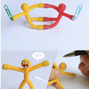 Mini Q-Man Magnet Novelty Curiously Awesome Gift Cute Rubber Man Magnetic Toys