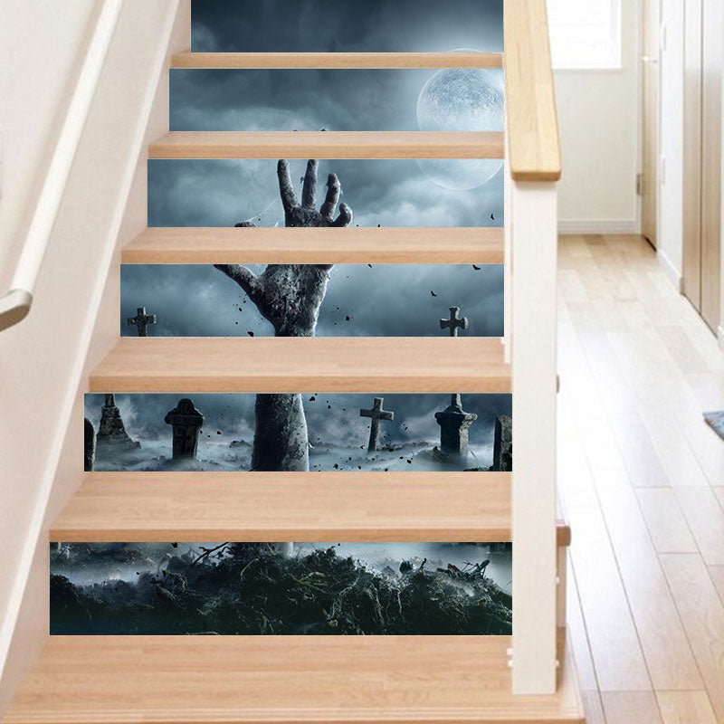 Miico LT009 Halloween Sticker Stair Sticker Novetly Sticker Removable Wall Sticker Waterproof Sticker