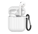 Dirose Portable Shockproof Dirtproof Silicone Wireless bluetooth Earphone Storage Case with Anti-lost Rope & Keychain for Apple Airpods 1/2