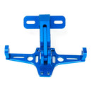 Motorcycle Adjustable Modified License Plate Holder Plate Bracket with LED Lights