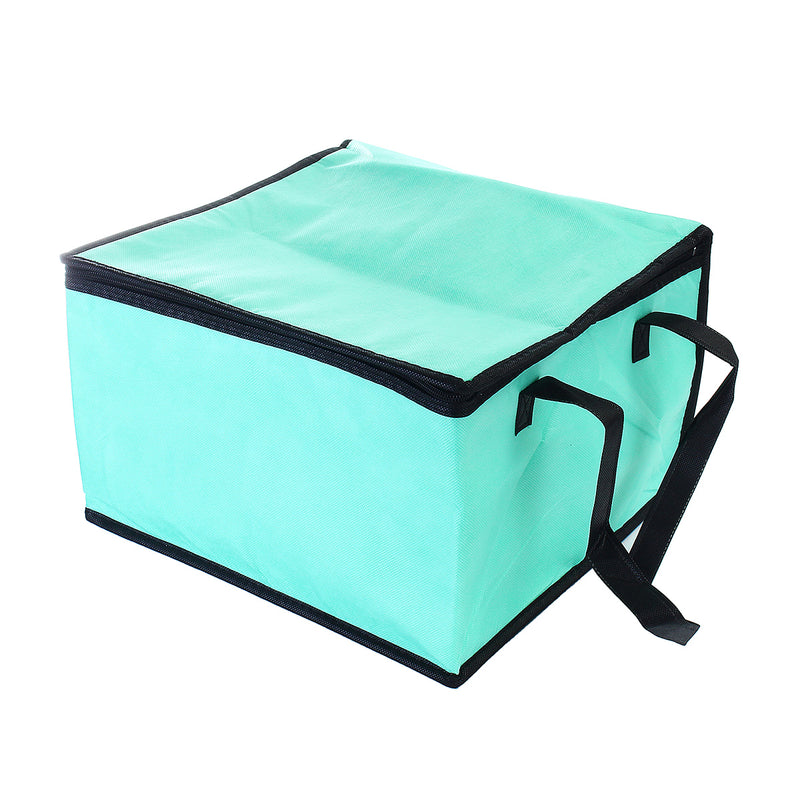 10 Inch Non-woven Fresh keeping Tote Bag with Zipper Cake Picnic Lunch Bag Reusable Grocery Bag