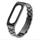 Mijobs Replacement Strap Metal Screwless Stainless Steel Wristband for Mi Band 3