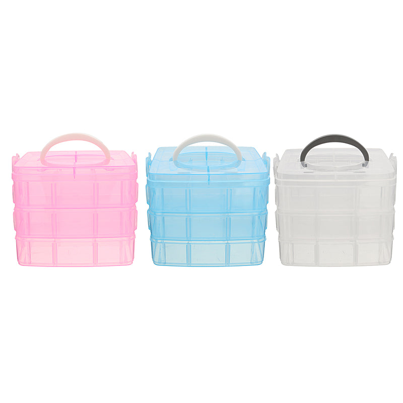Clear Storage Box Case Plastic Container Organizer for Jewelry Bead