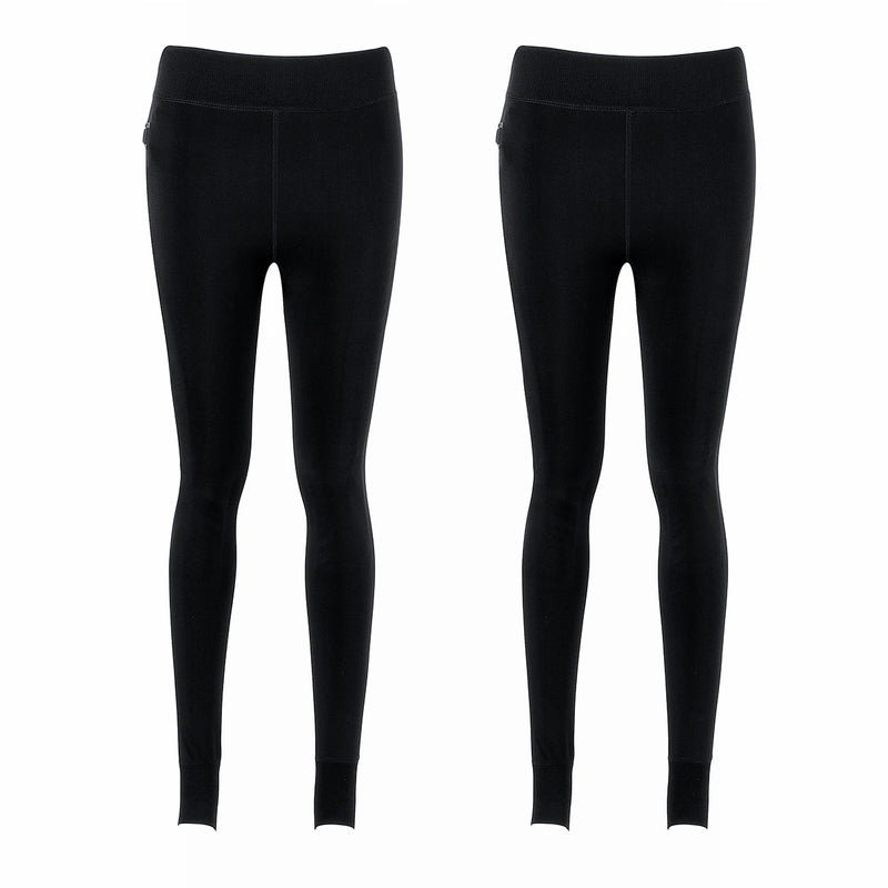 Women USB Electric Heated Warm Pants Winter Warmer Heating Base Trousers Elastic