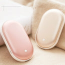 5200mAh Portable Macarons Hand Pocket Warmer Double-Sided PTC Ceramic Heating Aluminum Alloy Mobile Power Bank Supply External Battery Charger