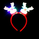 Flashing Double-heads Christmas Head Clasp Headbrand Christmas Hair Hoop Christmas Party Supplies