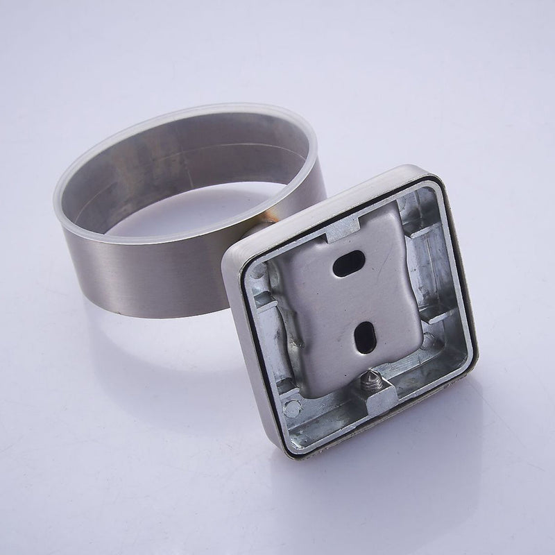 Toothbrush Holder Drinking Glass Tumbler Toothpaste Stainless Steel Wall Mounted Holder