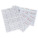Music Keyboard Stickers & Piano Stickers 61 KEY SET Removable White Laminated Stickers