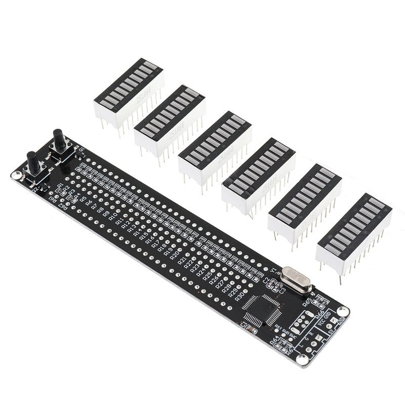 VHM-902 Mini Dual 30 Level Indicator VU Meter Stereo Amplifier Board Adjustable Light Speed Board With AGC Mode DIY Kit