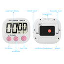 EIVOTOR HX103-2 LCD Electronic Timer Digital Timers Kitchen Timer Reminder