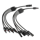 MC4 Y Branch Solar Panel Cable Connector Adapter MC4 Photovoltaic Waterproof Solar Connecter Solar Power Supply Cable Wire