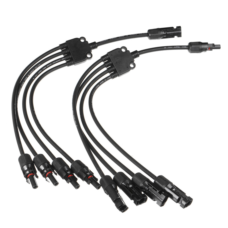 MC4 Y Branch Solar Panel Cable Connector Adapter MC4 Photovoltaic Waterproof Solar Connecter Solar Power Supply Cable Wire