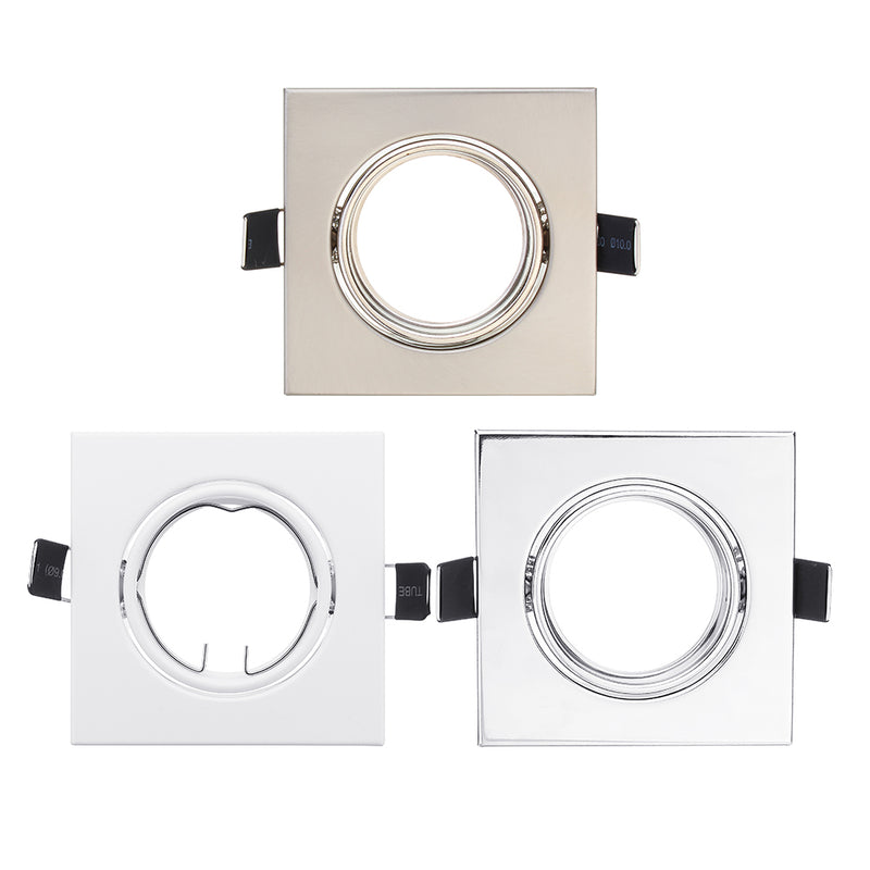 Square Rotation LED Downlight Ceiling Lamp Bracket for 70-75mm GU10 MR16 Light Bulb