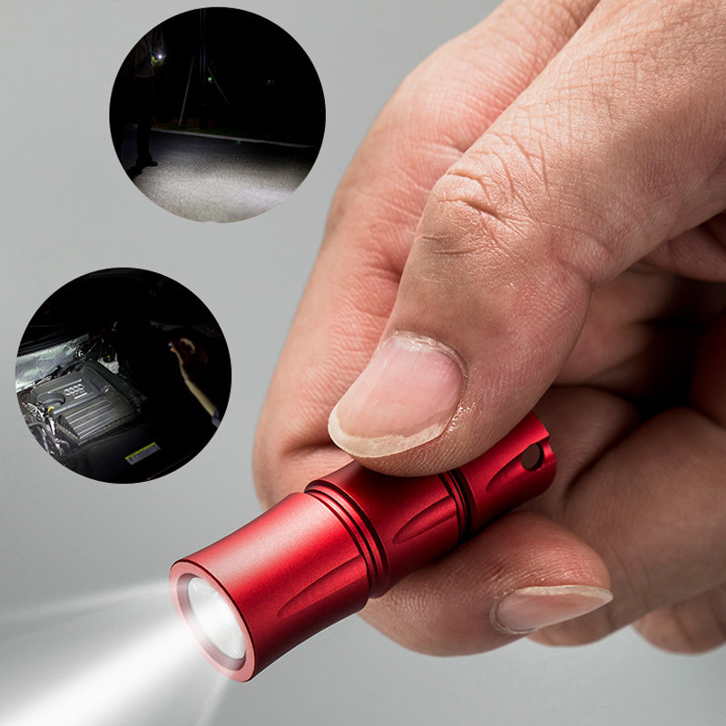 XANES 120 Lumens Mini Flashlight 10180 Battery IPX6 Waterproof USB Rechargeable 2 Modes 20g Lightweight Torch Light Hunting Emergency Lamp