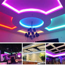 3M 5M 10M SMD3528 Non-waterproof RGB LED Strip Light DC12V + 44 Key IR Remote Control for Home Decoration