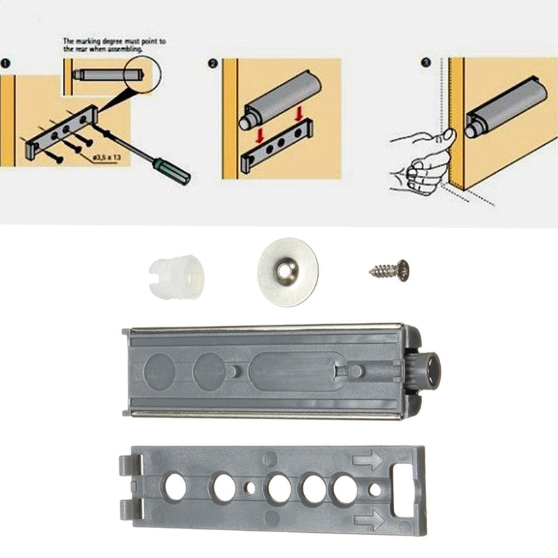 Cabinet Push Open Catch Touch Latch Magnetic Tip Damper Buffer Drawer Door Push to Open System