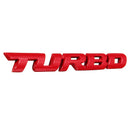 Turbo 3D Metal Car Decals Lettering Badge Sticker for Auto Body Rear Tailgate