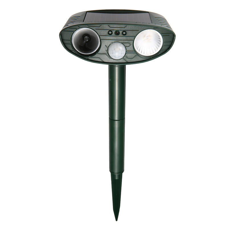 FOCUSPET Animal Repeller Ultrasonic Solar Powered Outdoor Mice PIR Motion Sensor