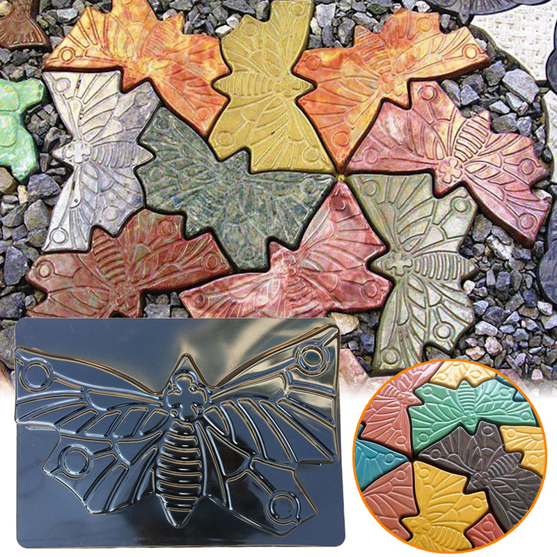 Butterfly Stepping Stone Mold Concrete Cement Brick Mould For Park Garden Path