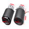 63MM Auto Car Carbon Fiber Exhaust Pipe End Tip Muffler with Blue LED Light