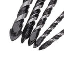 5pcs 6-12mm Black Triangle Twist Drill Bit Concrete Glass Ceramic Tile Marble Drill Bit