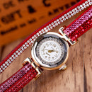 DUOYA D056 Crystal Retro Style Ladies Bracelet Watch Dress Quartz Watches