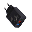 EU 5V 2.4A 3 USB Charger Power Adapter for Tablet Smartphone